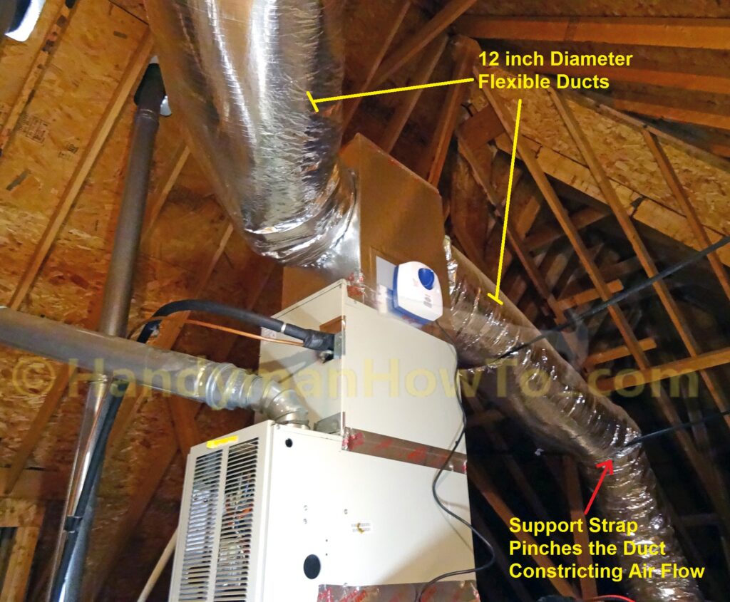 Duct Board Plenum and 12 inch Flexible Ducts
