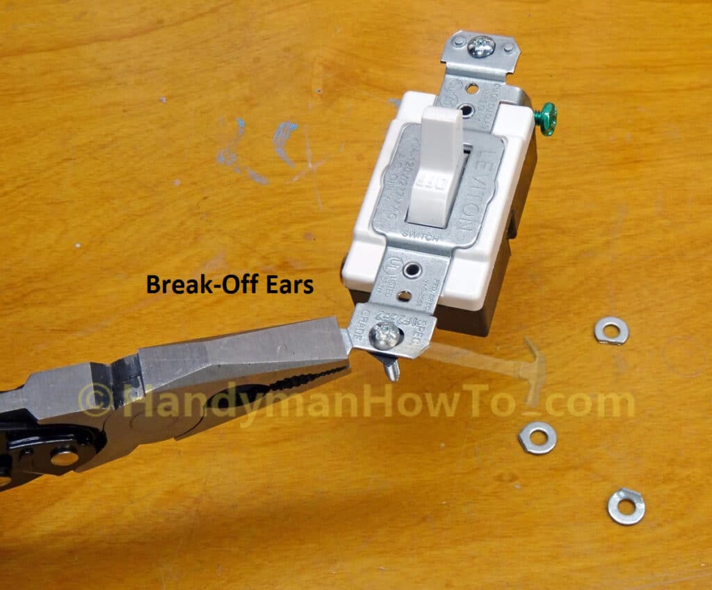 Toggle Switch and Electrical Outlet: Break-away Ears