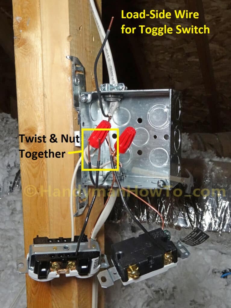 Attic Junction Box Wiring: Electrical Outlet and Light Switch