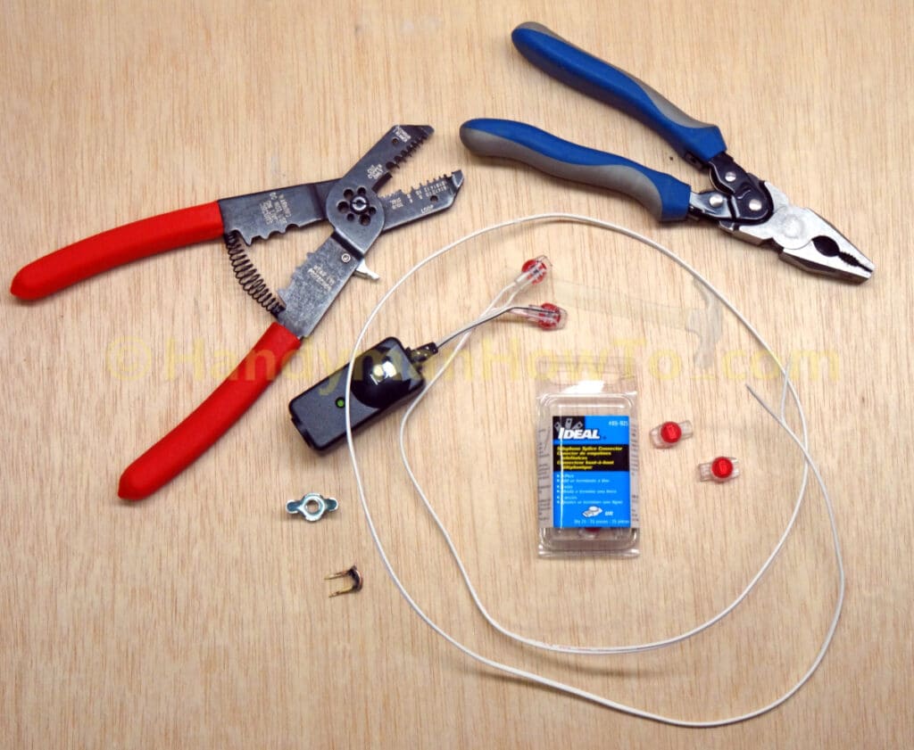 Garage Door Safety Sensor Wire Repair: Butt Splice Connectors