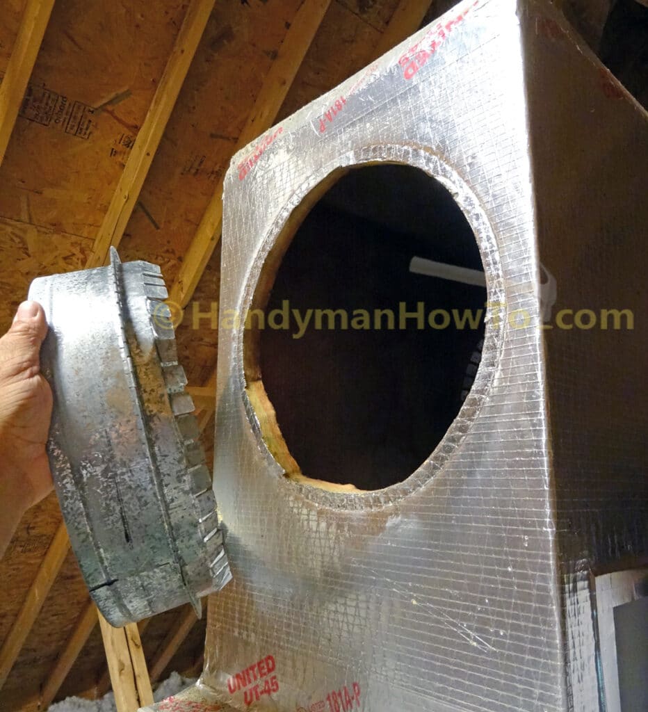 Flex Duct Start Collar Removal from the Duct Board Plenum