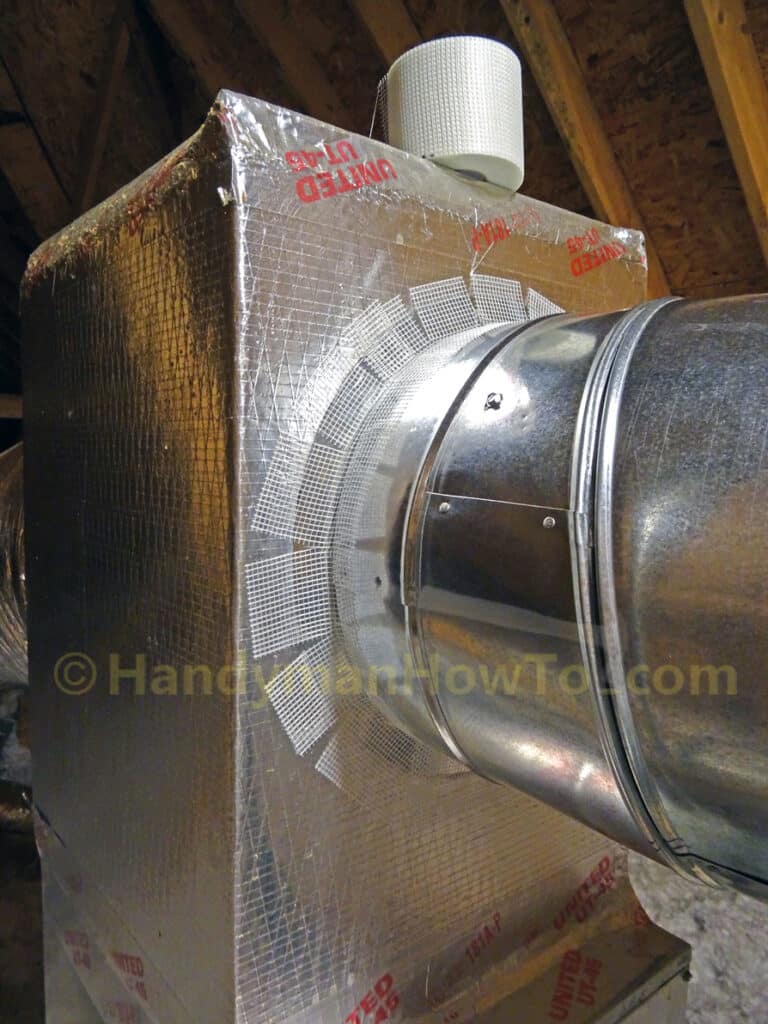 Mastic Duct Sealing: Fiberglass Reinforcing Tape for Large Joints