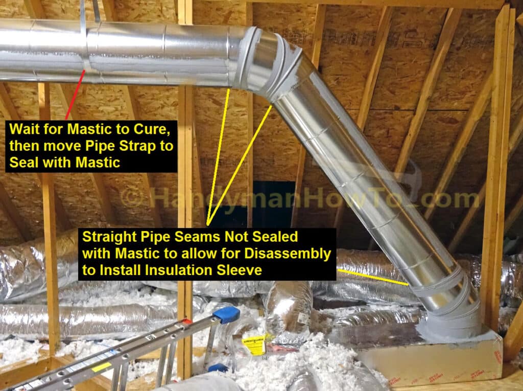 Sealing Sheet Metal Air Duct with Mastic