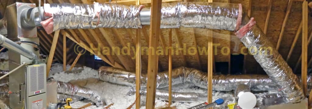 Insulation Sleeve Installation on Sheet Metal Duct