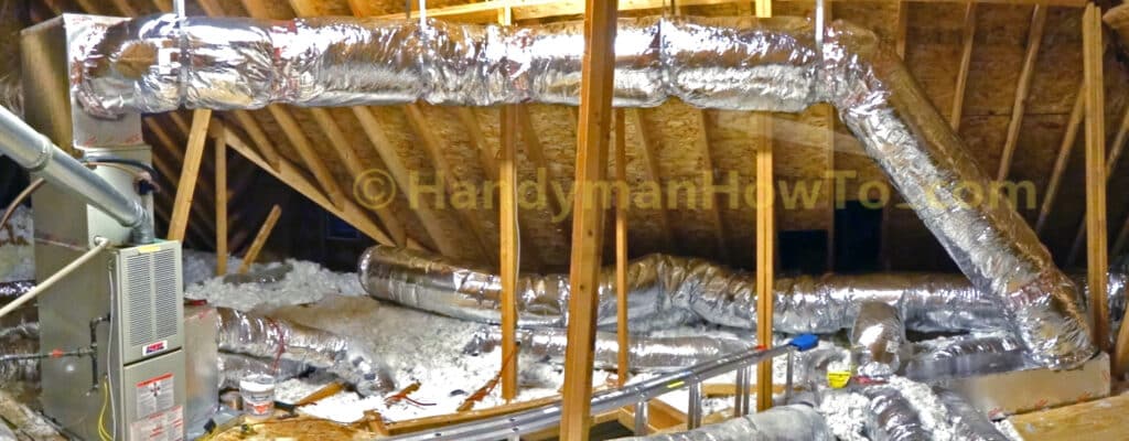 Installed Sheet Metal Duct Insulation Sleeve