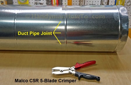 Crimping and Joining Sheet Metal Duct Pipe