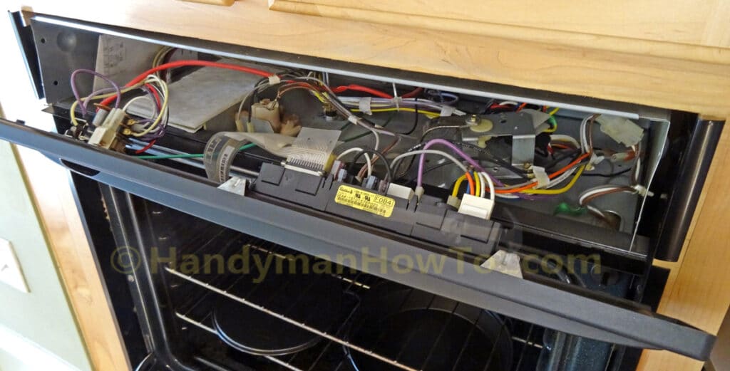GE Wall Oven Fan Repair: Open the Control Panel