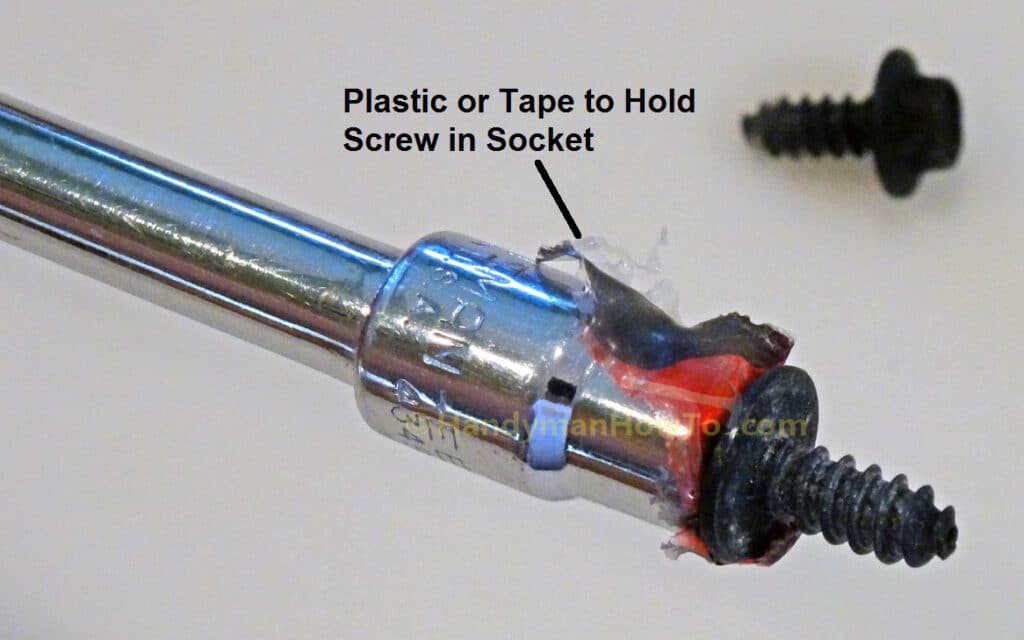 Oven Fan Motor Install: Plastic in Socket to Hold the Fan Screw