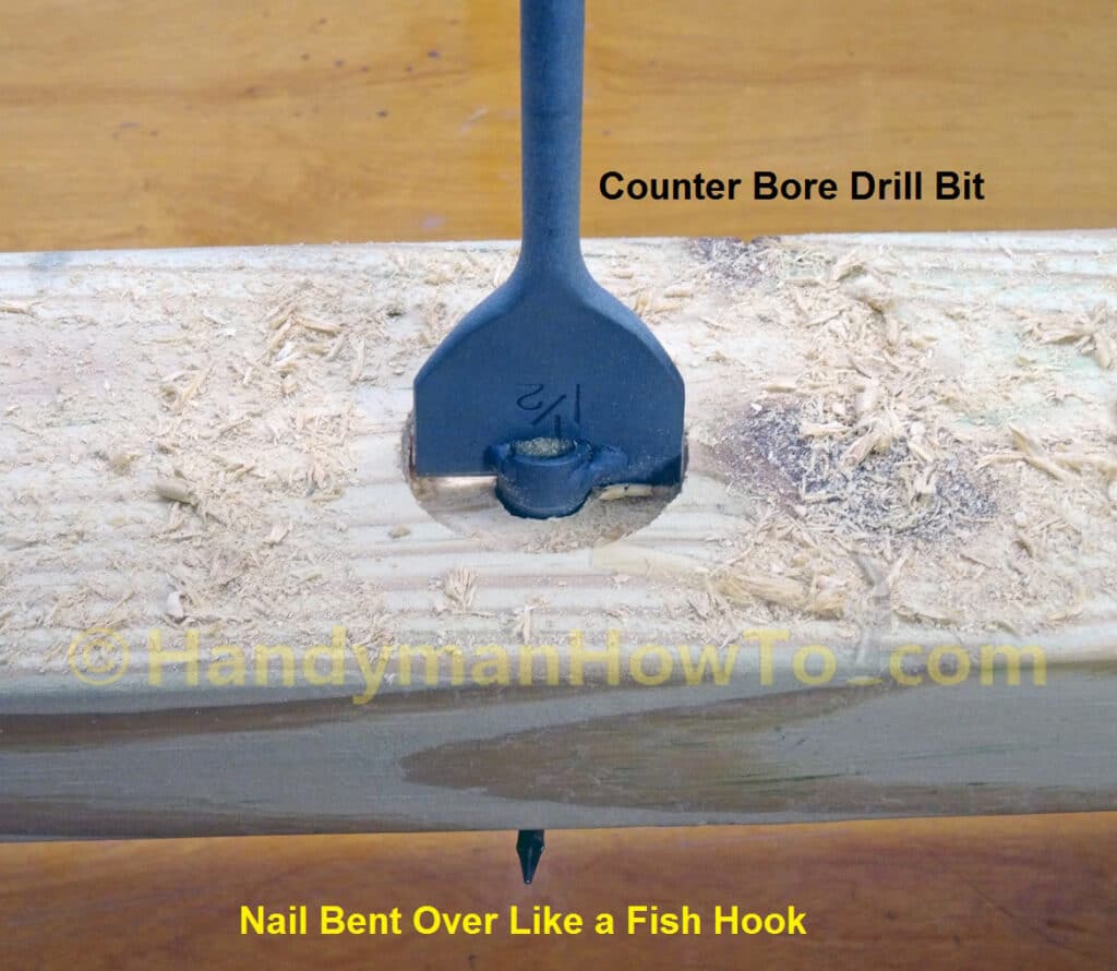 Cordless Drill Nail Puller: Counter Bore Drill Bit