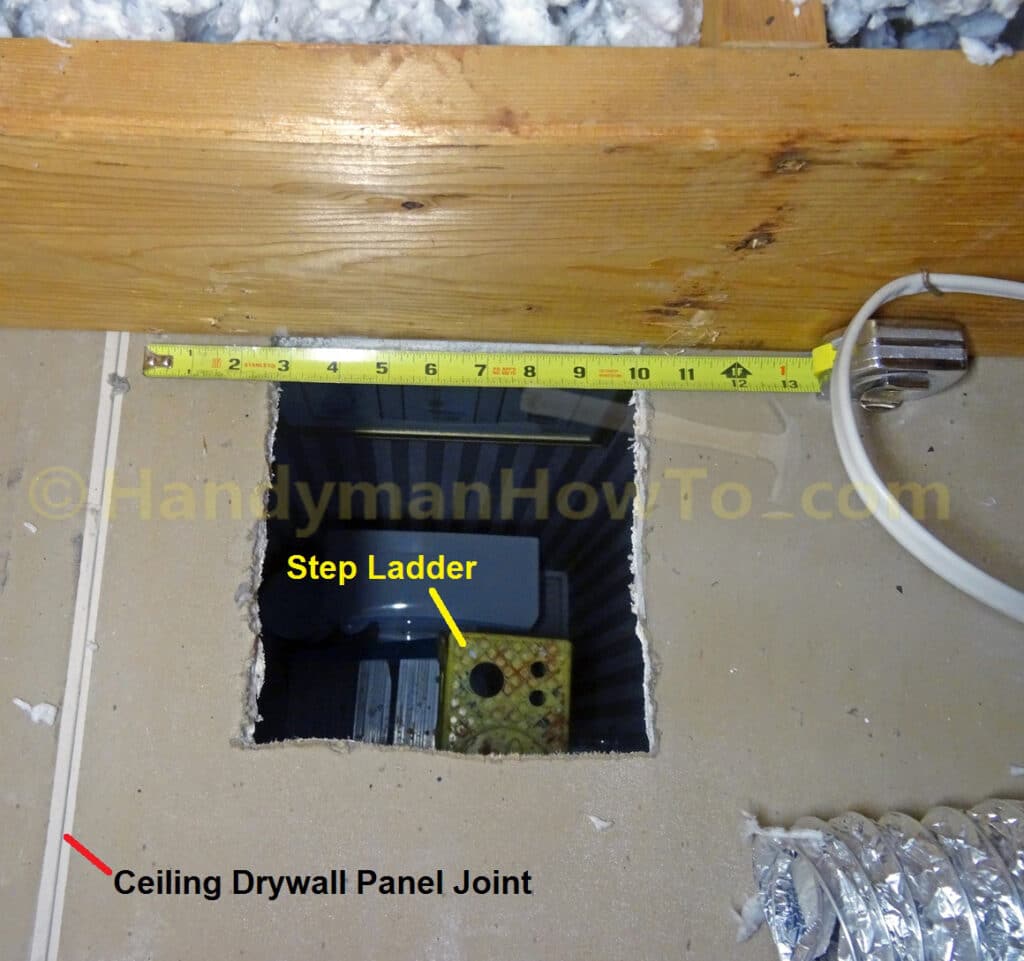 Bathroom Vent Fan Drywall Ceiling Mounting Hole