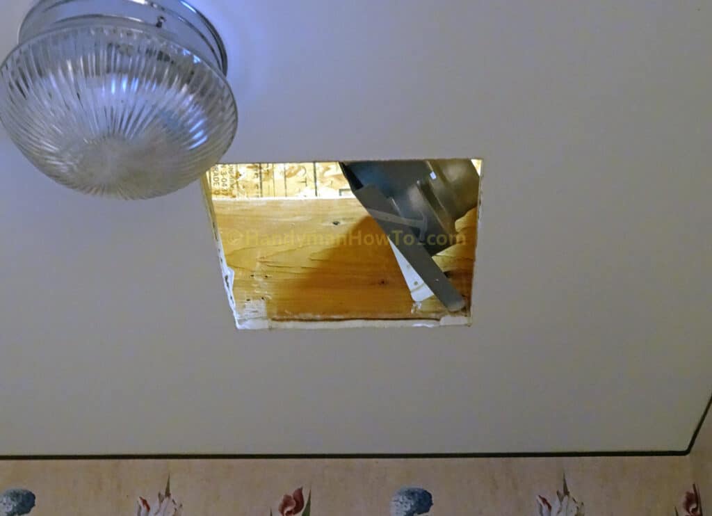 Drywall Ceiling Mounting Hole for Panasonic WhisperCeiling Bathroom Fan