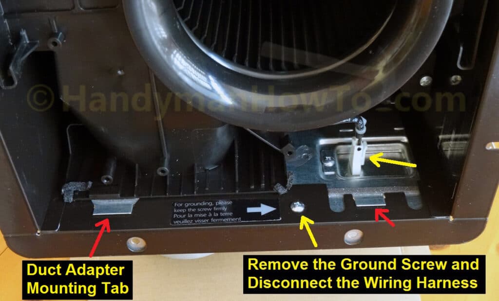 Panasonic Panasonic WhisperCeiling Vent Fan Ground Screw and Wiring Plug