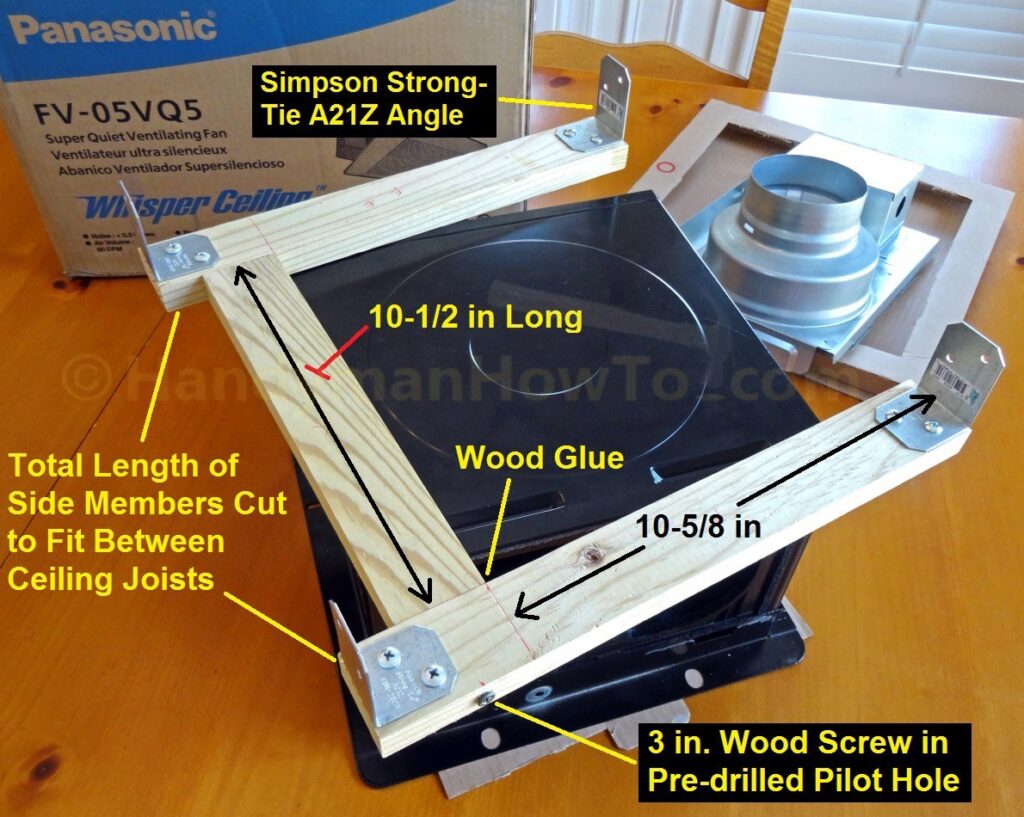Panasonic Panasonic WhisperCeiling Vent Fan - Old Work Wood Mounting Frame