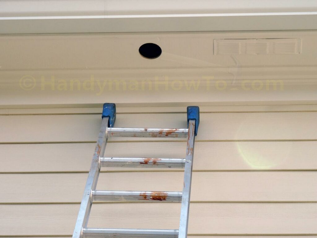 Bathroom Vent Fan Installation - Drill Hole for Soffit Vent