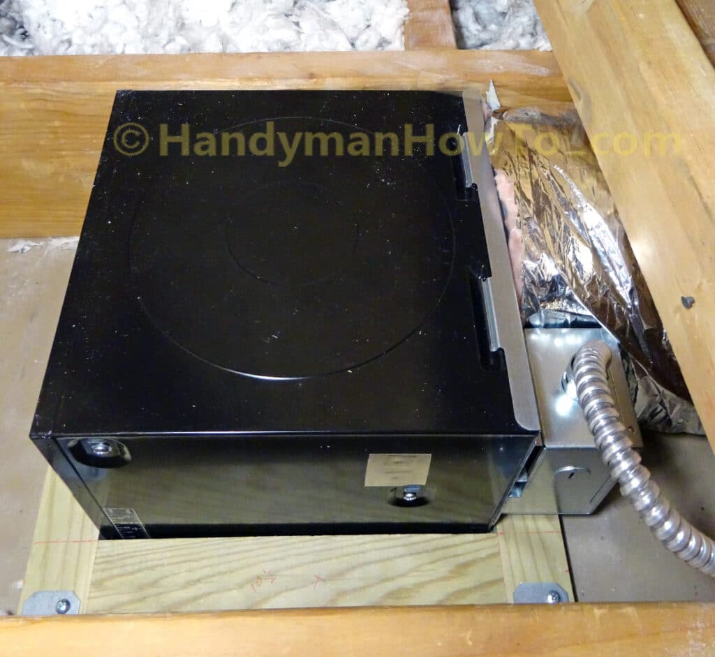 Panasonic WhisperCeiling FV-05VQ5 Bathroom Fan - Old Work Install: Insulated Flex Duct