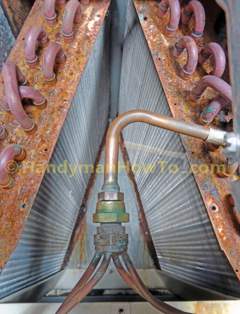 AC Evaporator Coils after Inside Cleaning