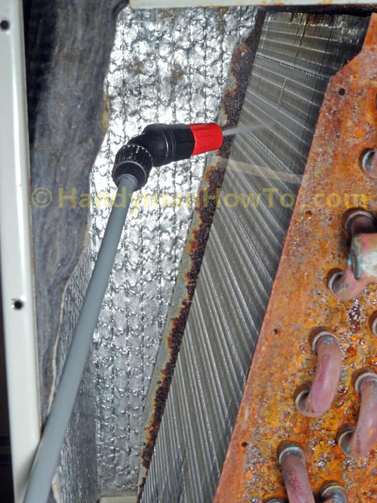 Cleaning AC Evaporator Coils with a Pump Sprayer