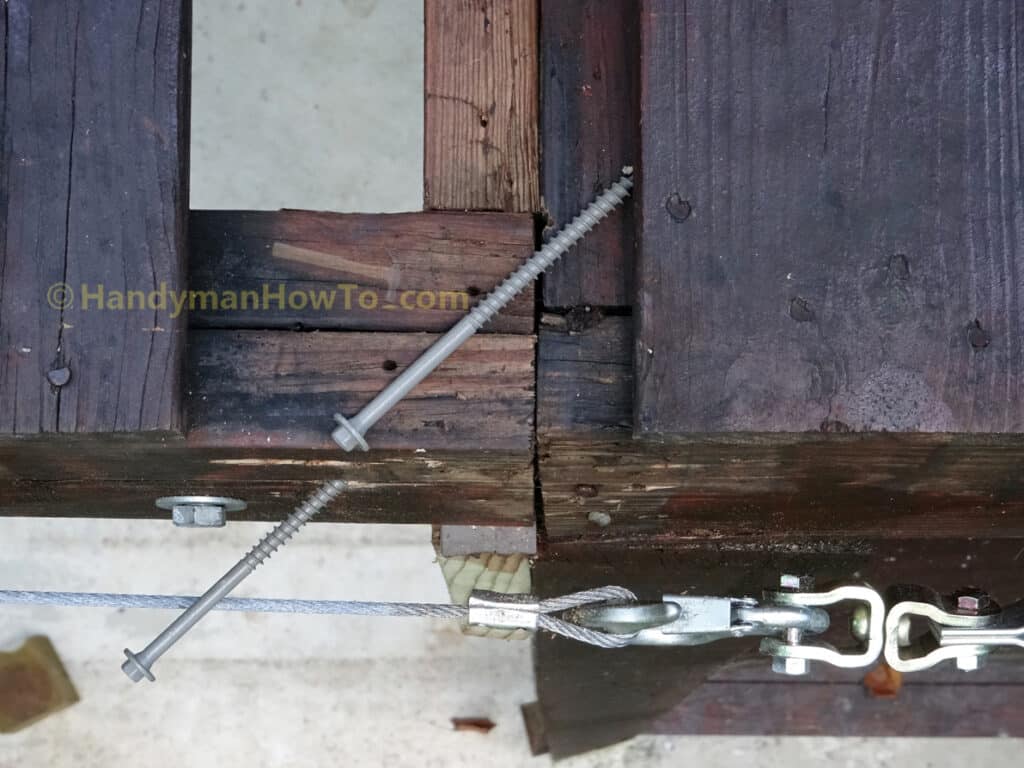 Deck Repair - FastenMaster LedgerLok 5 inch Screws in Rim Joist
