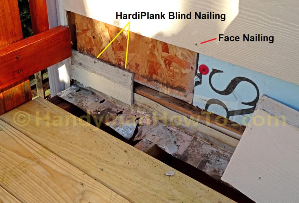 HardiPlank Lap Siding Removal - Blind and Facing Nailing