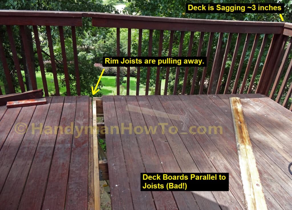 Sagging Wood Deck Repair