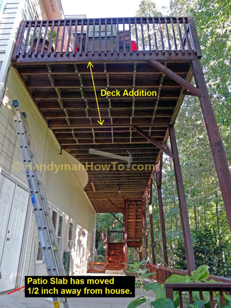 Wood Deck with Added End Section