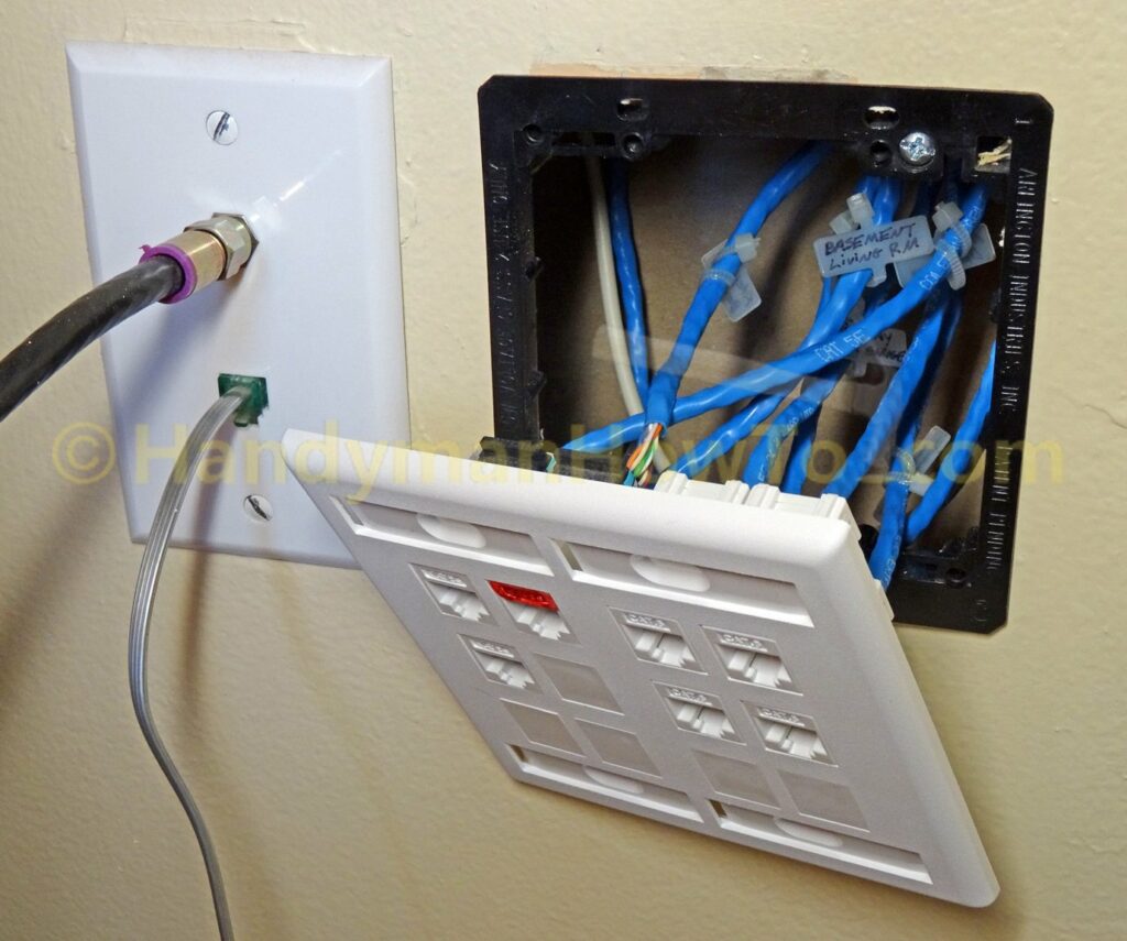 Ethernet Jack and Wall Plate Installation