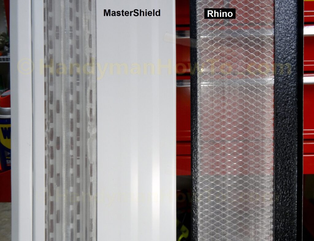 MasterShield and Rhino Gutter Guard Comparison - Top Side