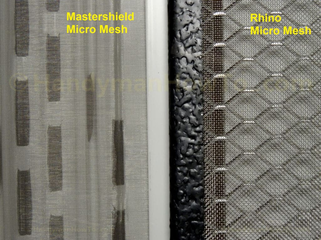 MasterShield and Rhino Gutter Guard Micro Mesh Comparison