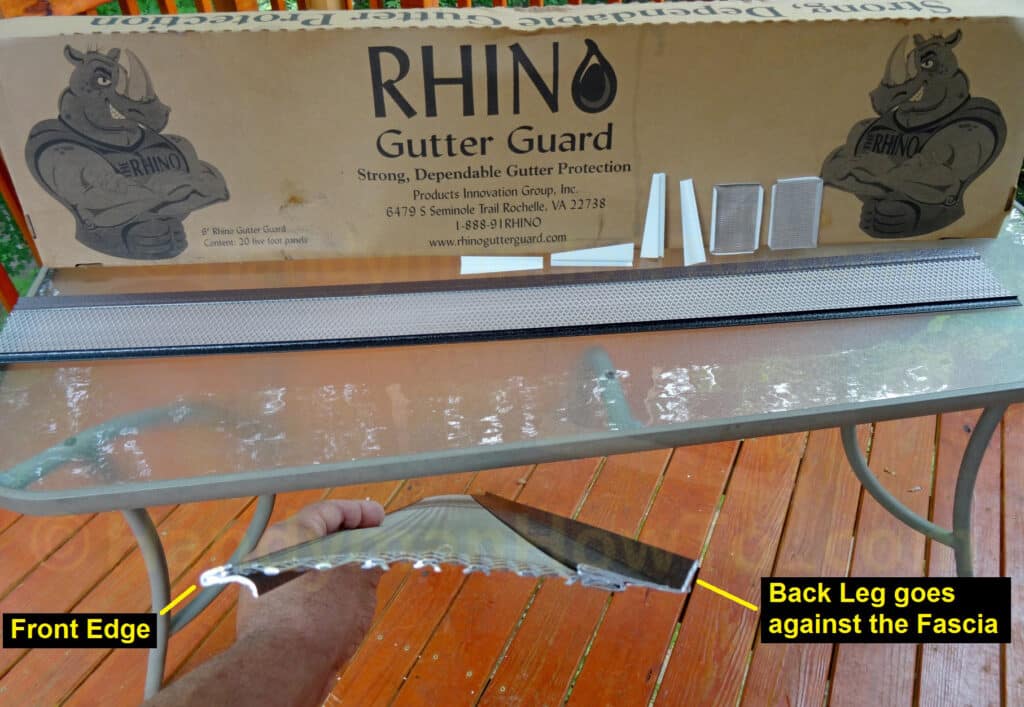 Rhino Gutter Guard - End Profile