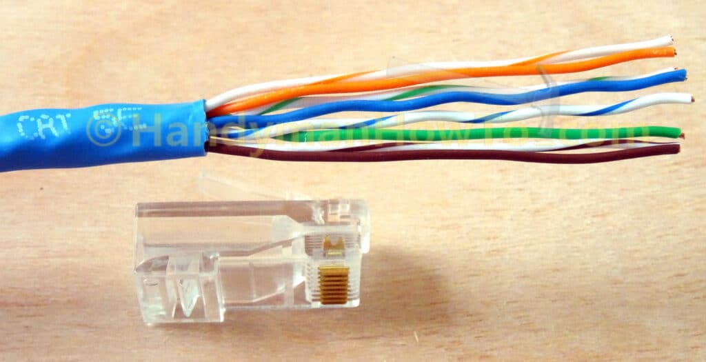 RJ45 Ethernet Cable and Plug Wiring