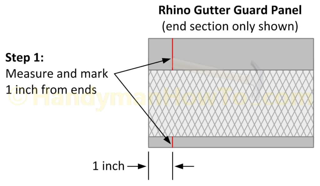 Rhino Gutter Guard Butt Joint - Step 1