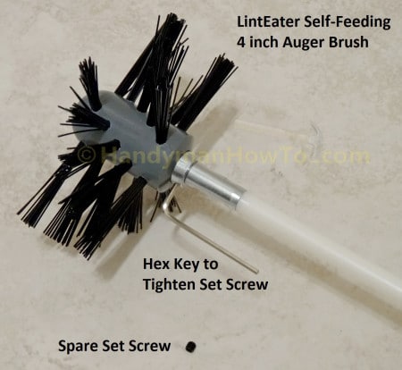 LintEater 4 inch Auger Brush