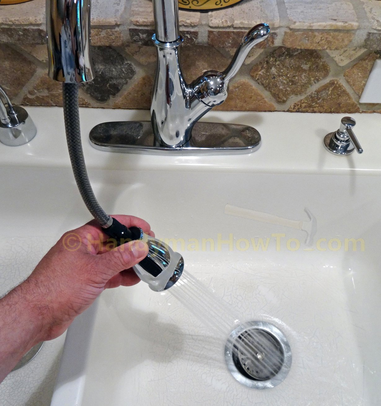 Delta Kitchen Faucet Water Line Connections HandymanHowtocom