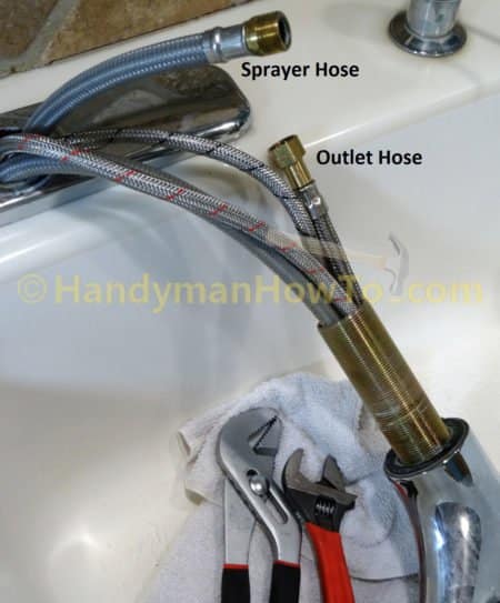 Kitchen Faucet Removal - Disconnect Faucet Hose