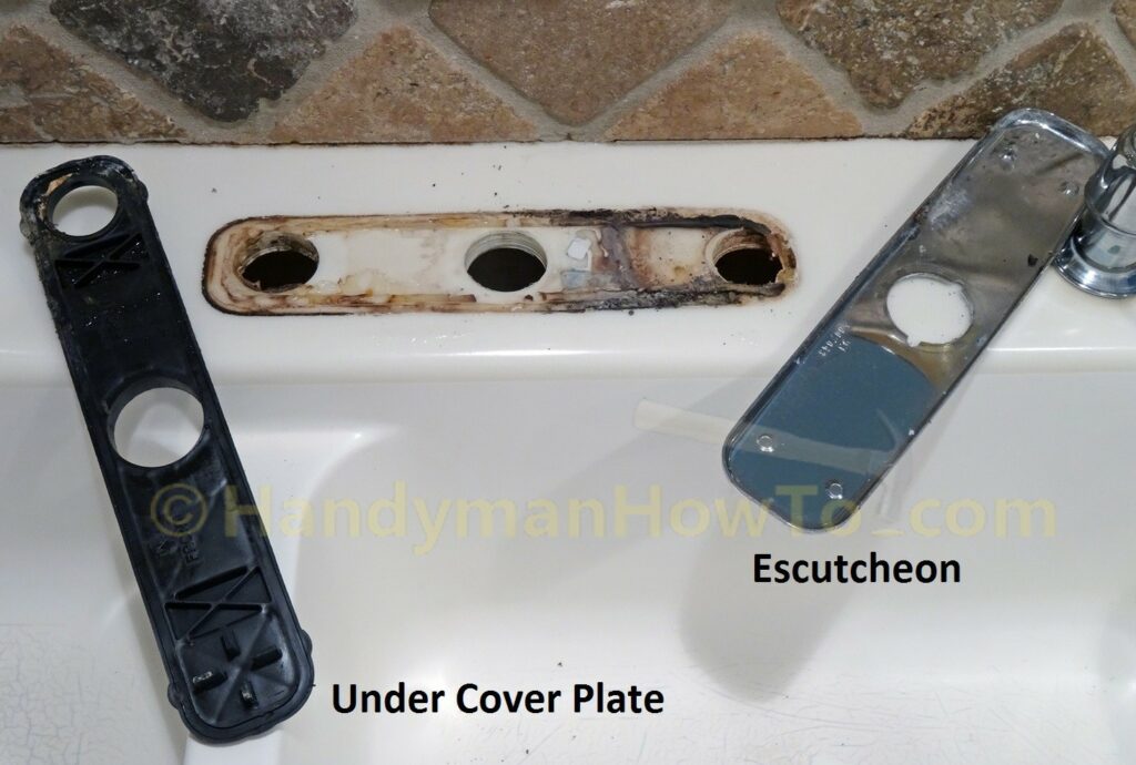 Kitchen Faucet Removal - Escutcheon and Under Plate