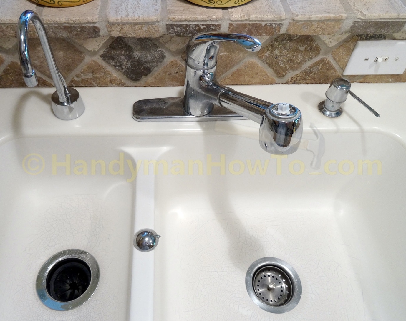 How do you replace a kitchen faucet?