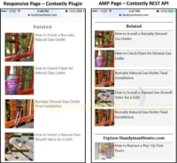 WordPress Related Posts - Responsive Page vs Accelerated Mobile Page