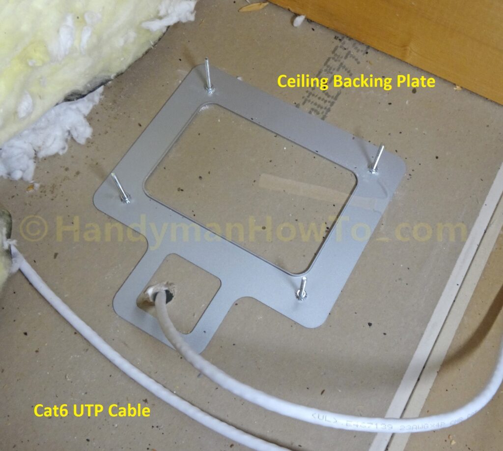 UniFi Access Point Installation Ceiling Backing Plate