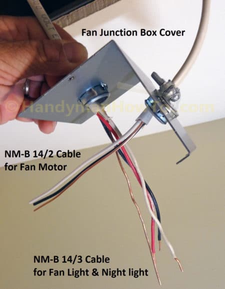 Panasonic WhisperFit EZ Fan FV-08-11VFL5 Junction Box Cover Wiring and Clamps
