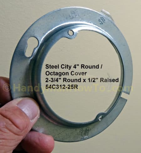 Steel City 4 inch Round Octagon Cover Ring 54C312-25R